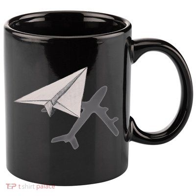 Funny Pilot Paper Airplane Funny Gift For Cofunny Giftpilots Boys Party Gift 11oz C Handle Ceramic Mug