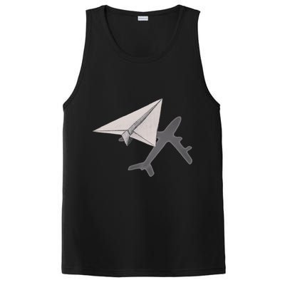 Funny Pilot Paper Airplane Funny Gift For Cofunny Giftpilots Boys Party Gift PosiCharge Competitor Tank