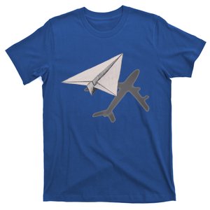 Funny Pilot Paper Airplane Funny Gift For Cofunny Giftpilots Boys Party Gift T-Shirt