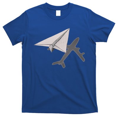 Funny Pilot Paper Airplane Funny Gift For Cofunny Giftpilots Boys Party Gift T-Shirt