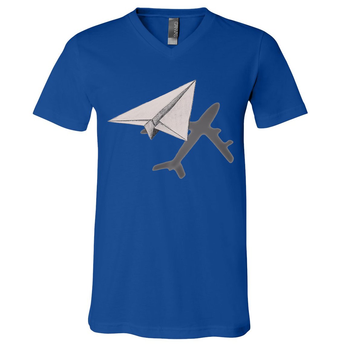 Funny Pilot Paper Airplane Funny Gift For Cofunny Giftpilots Boys Party Gift V-Neck T-Shirt