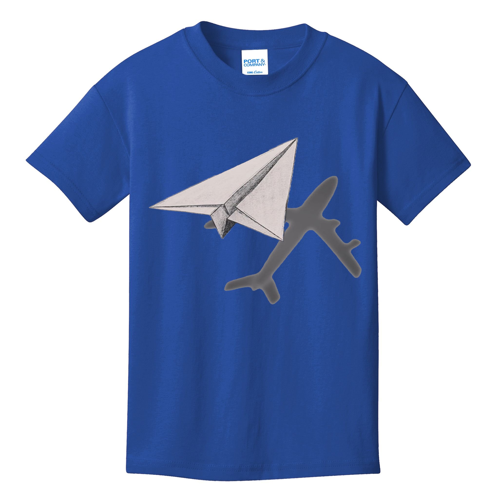 Funny Pilot Paper Airplane Funny Gift For Cofunny Giftpilots Boys Party Gift Kids T-Shirt