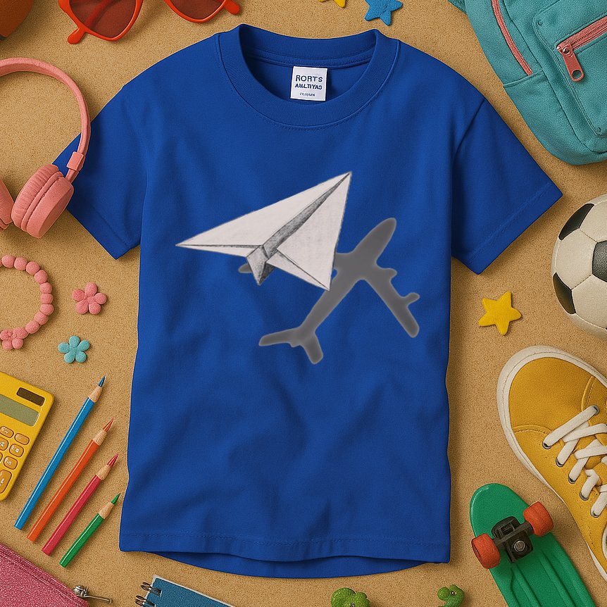 Funny Pilot Paper Airplane Funny Gift For Cofunny Giftpilots Boys Party Gift Kids T-Shirt