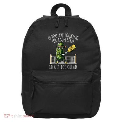 Funny Pickleball Player Paddleball Lover 16 in Basic Backpack