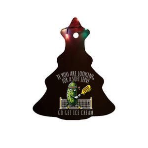 Funny Pickleball Player Paddleball Lover Ceramic Tree Ornament