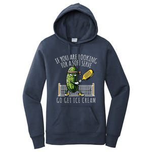 Funny Pickleball Player Paddleball Lover Women's Pullover Hoodie