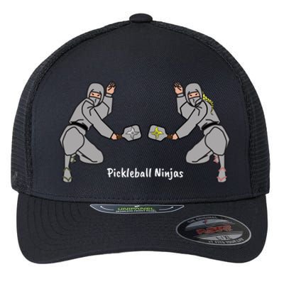 Fun Pickleball, Pickleball Ninja Mixed Doubles, Pickleball For Life Flexfit Unipanel Trucker Cap