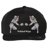 Fun Pickleball, Pickleball Ninja Mixed Doubles, Pickleball For Life Wool Snapback Cap