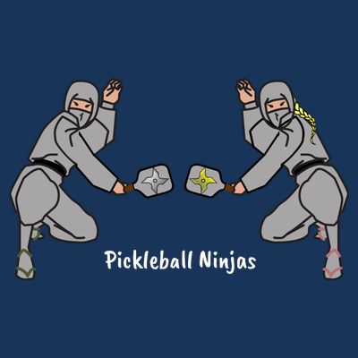 Fun Pickleball, Pickleball Ninja Mixed Doubles, Pickleball For Life T-Shirt