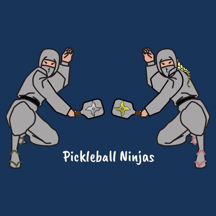 Fun Pickleball, Pickleball Ninja Mixed Doubles, Pickleball For Life T-Shirt