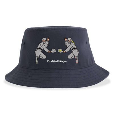 Fun Pickleball, Pickleball Ninja Mixed Doubles, Pickleball For Life Sustainable Bucket Hat