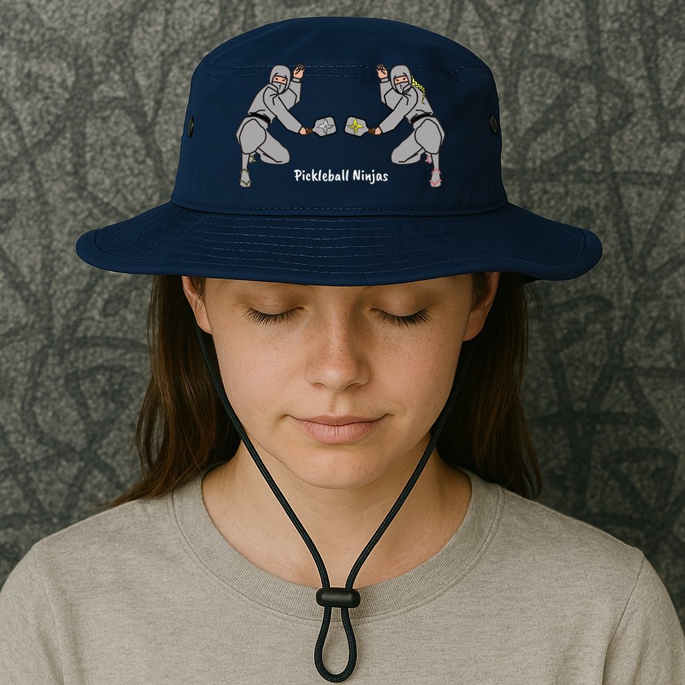 Fun Pickleball, Pickleball Ninja Mixed Doubles, Pickleball For Life Bucket Hat