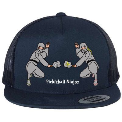 Fun Pickleball, Pickleball Ninja Mixed Doubles, Pickleball For Life Flatbill Hat