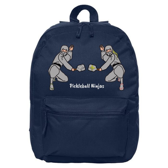 Fun Pickleball, Pickleball Ninja Mixed Doubles, Pickleball For Life 16 in Basic Backpack