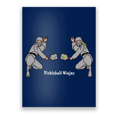 Fun Pickleball, Pickleball Ninja Mixed Doubles, Pickleball For Life Poster
