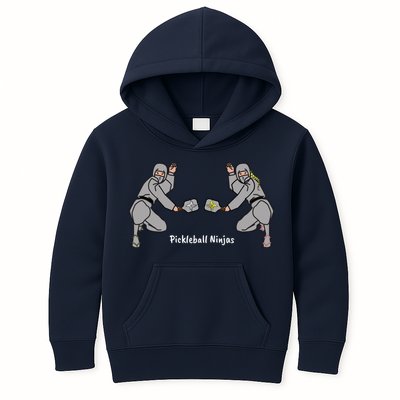 Fun Pickleball, Pickleball Ninja Mixed Doubles, Pickleball For Life Kids Hoodie
