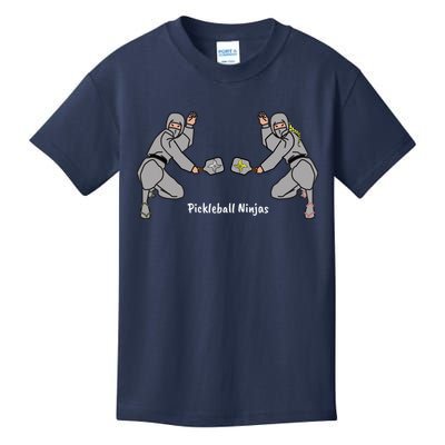 Fun Pickleball, Pickleball Ninja Mixed Doubles, Pickleball For Life Kids T-Shirt