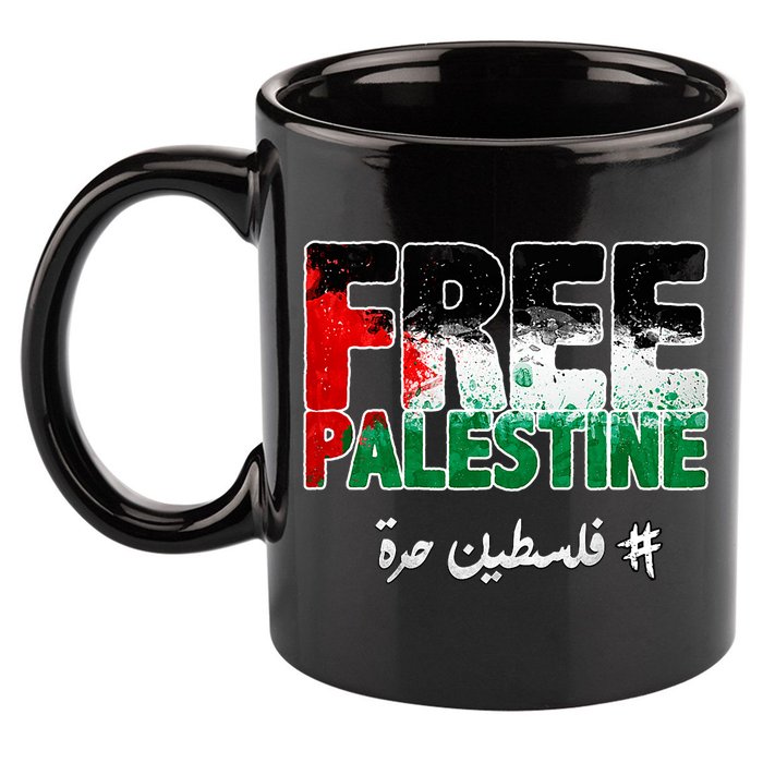 Free Palestine Palestine Strong 11oz C Handle Ceramic Mug