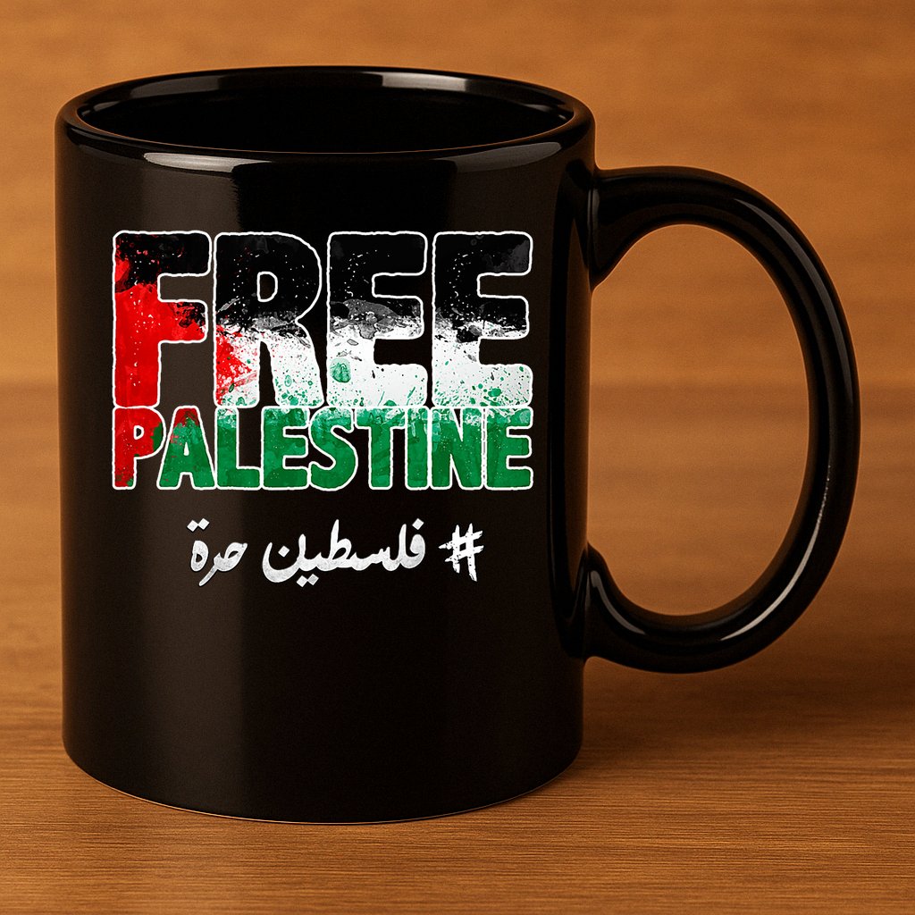 Free Palestine Palestine Strong 11oz C Handle Ceramic Mug