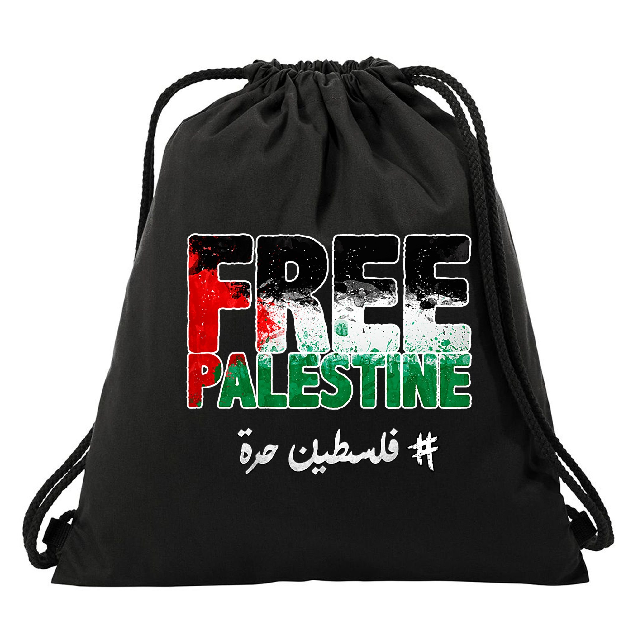 Free Palestine Palestine Strong Drawstring Bag