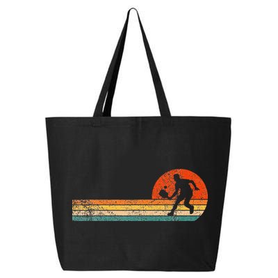 Funny Pickleball Paddle Pickleball Player Dink Retro Vintage 25L Jumbo Tote