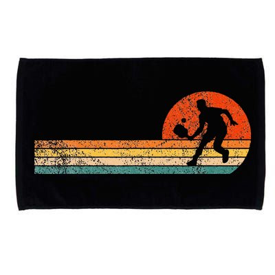 Funny Pickleball Paddle Pickleball Player Dink Retro Vintage Microfiber Hand Towel