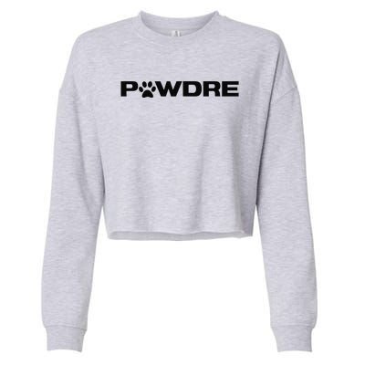 Funny Pawdre (Paw Print Graphic For A) Dog Dad Cropped Pullover Crew