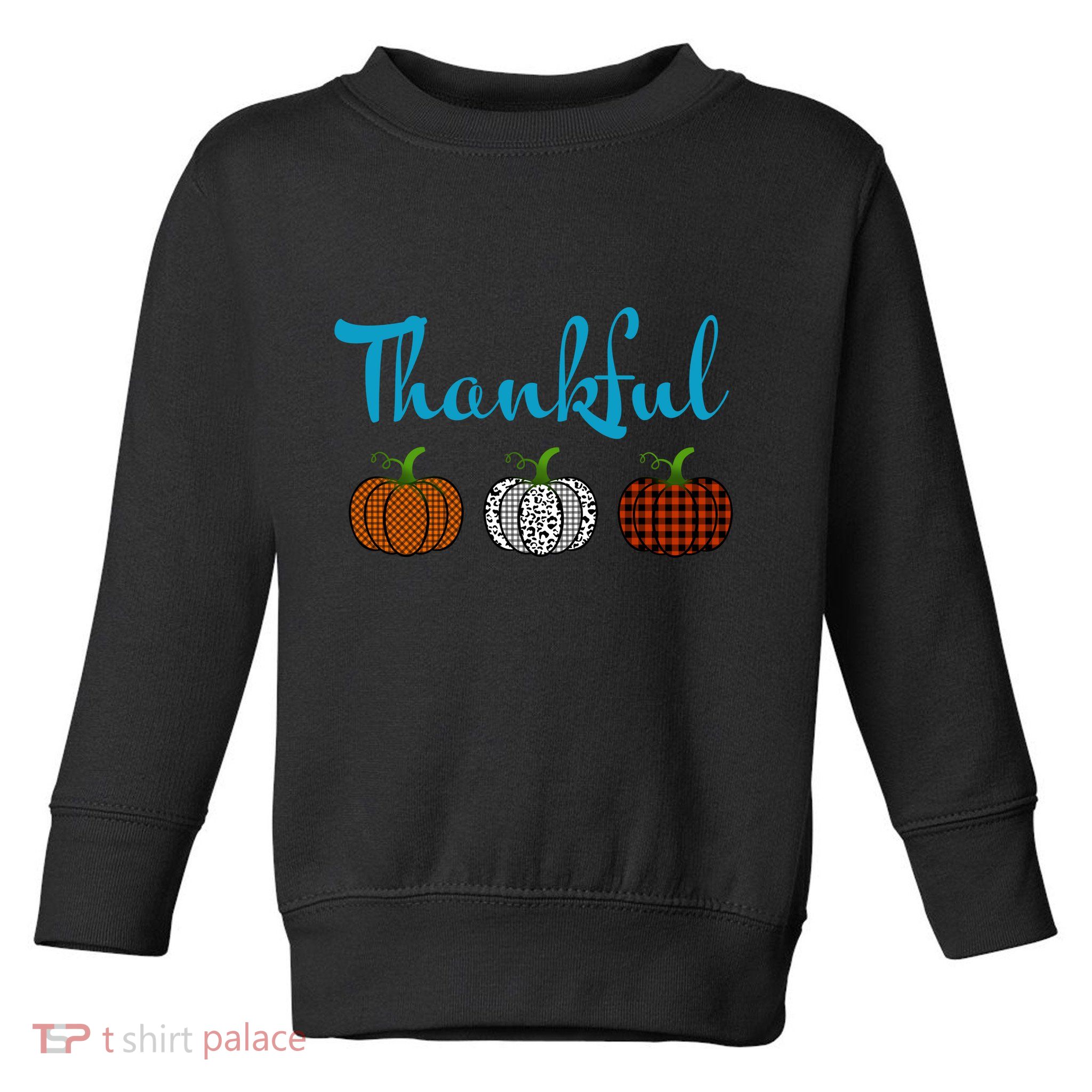 Fall Plaid Pumpkin Thankful Women, Thanksgiving Be Blessed Toddler Sweatshirt