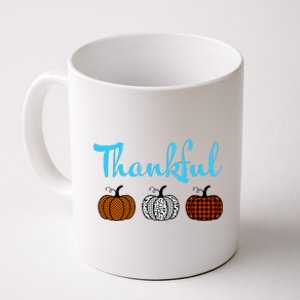 Fall Plaid Pumpkin Thankful Women, Thanksgiving Be Blessed Coffee Mug