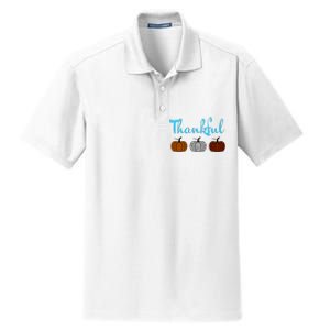 Fall Plaid Pumpkin Thankful Women, Thanksgiving Be Blessed Dry Zone Grid Polo