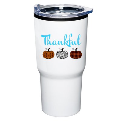 Fall Plaid Pumpkin Thankful Women, Thanksgiving Be Blessed Tumbler