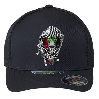 Free palestine Palestinian lion Flexfit Unipanel Trucker Cap