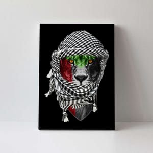 Free palestine Palestinian lion Canvas