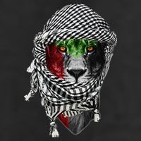 Free palestine Palestinian lion Adult Drive Performance Visor