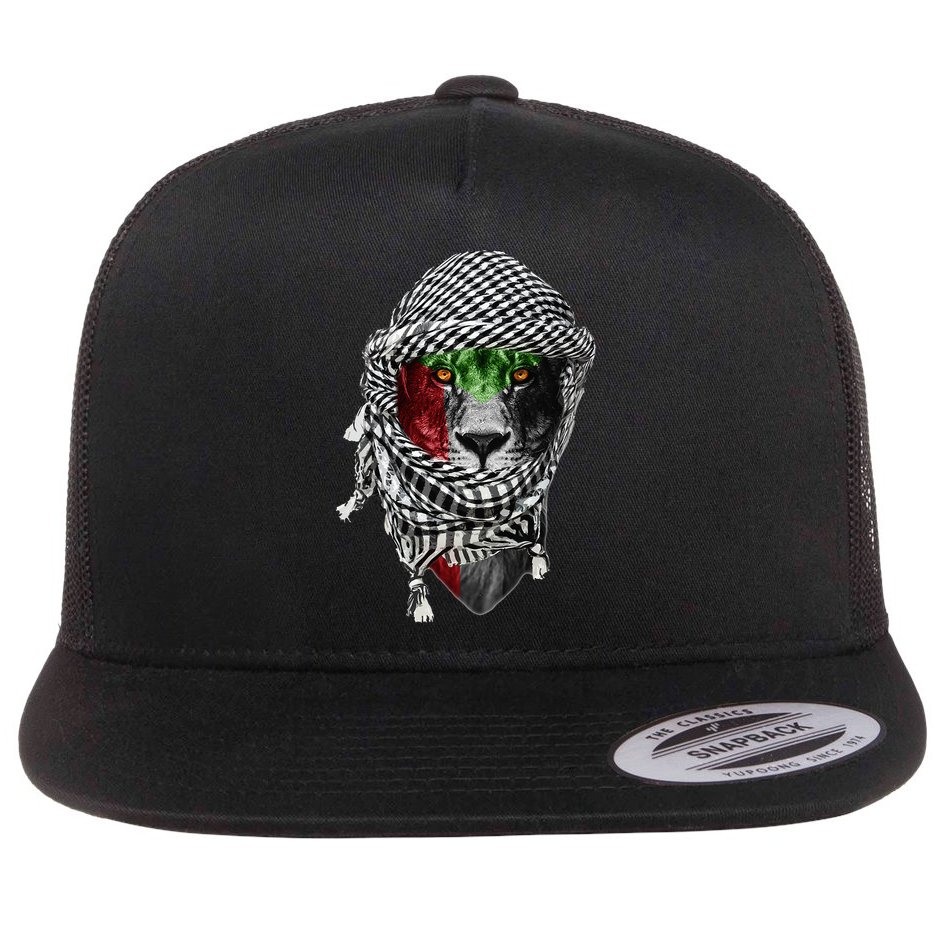 Free palestine Palestinian lion Flat Bill Trucker Hat