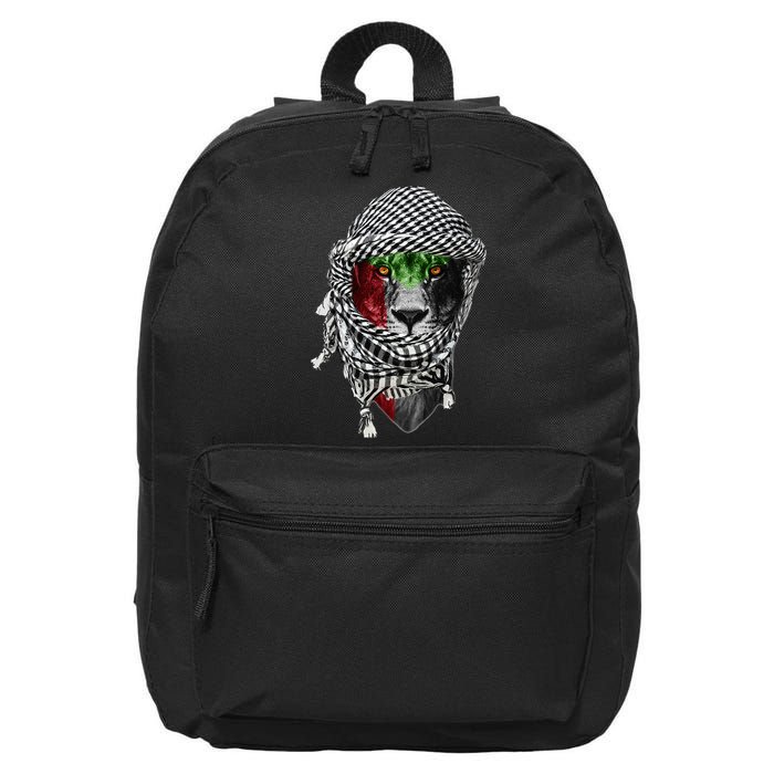 Free palestine Palestinian lion 16 in Basic Backpack