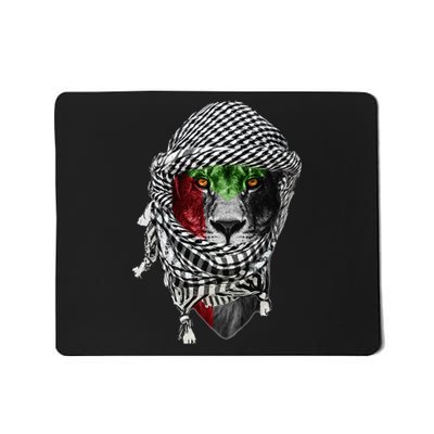 Free palestine Palestinian lion Mousepad