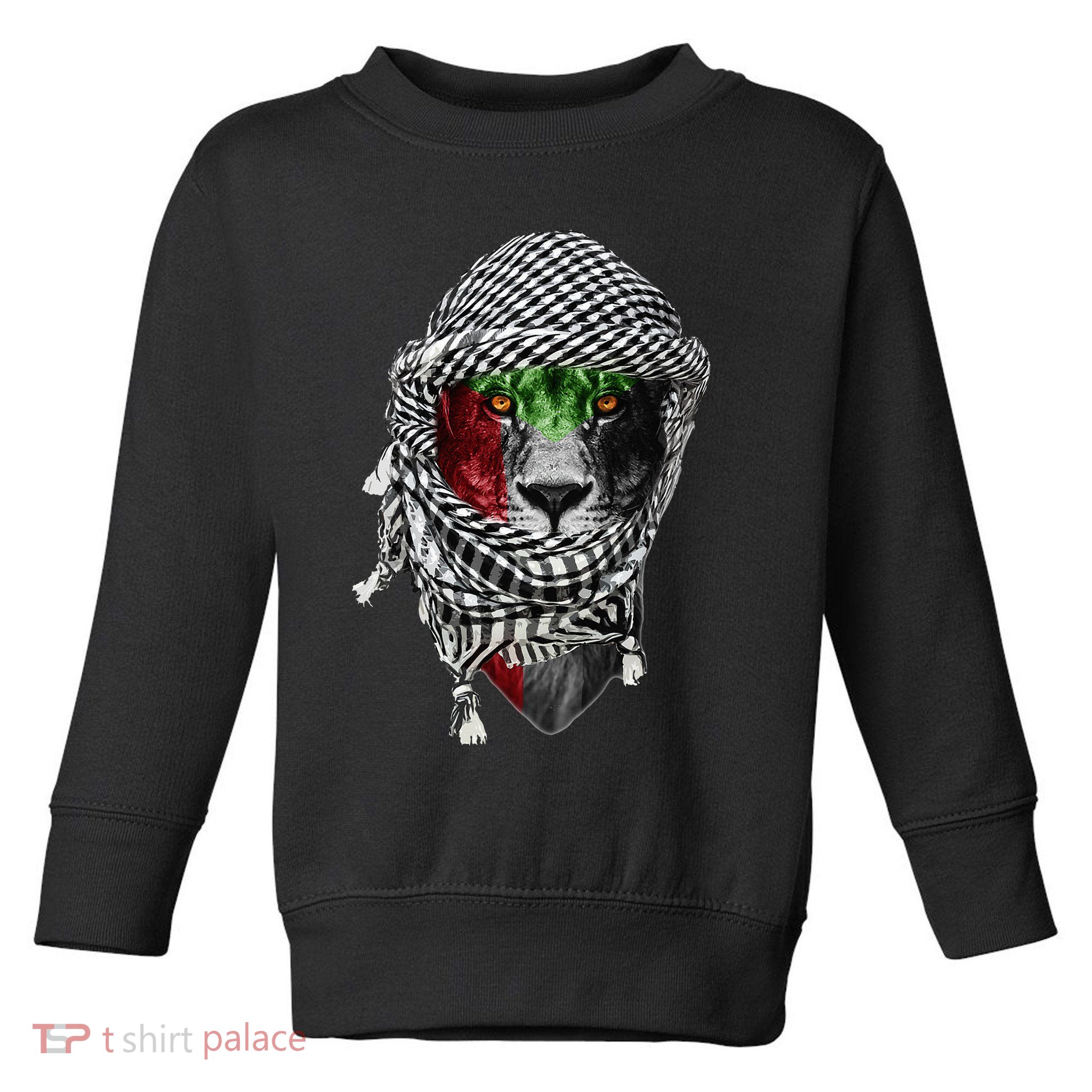 Free palestine Palestinian lion Toddler Sweatshirt