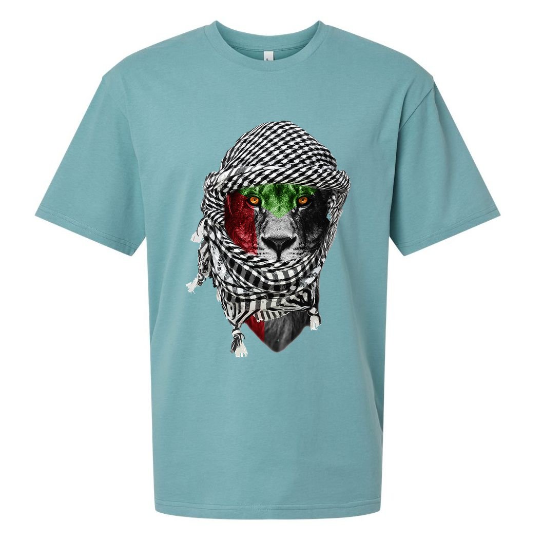 Free palestine Palestinian lion Sueded Cloud Jersey T-Shirt