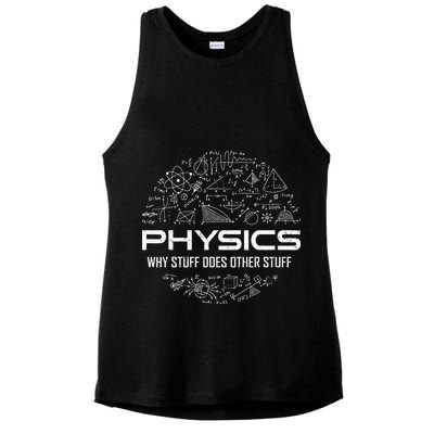 Funny Physics Physics Science Physicist Physics Humor Ladies PosiCharge Tri-Blend Wicking Tank