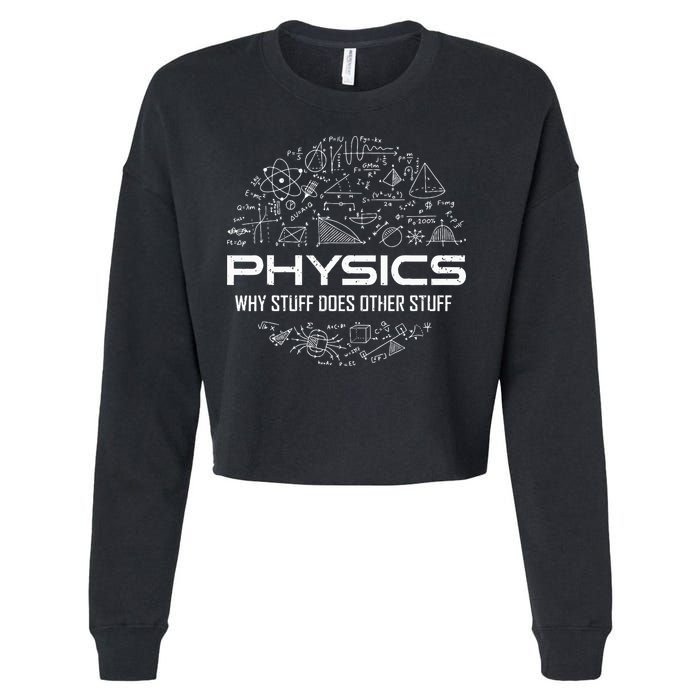 Funny Physics Physics Science Physicist Physics Humor Cropped Pullover Crew