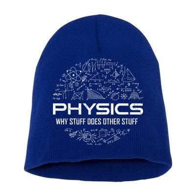 Funny Physics Physics Science Physicist Physics Humor Short Acrylic Beanie