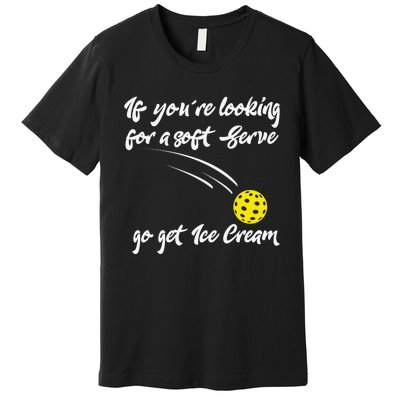 Funny Pickleball Pun for Paddleball Lover Player Premium T-Shirt