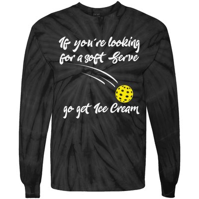 Funny Pickleball Pun for Paddleball Lover Player Tie-Dye Long Sleeve Shirt