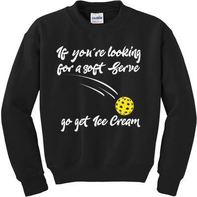 Funny Pickleball Pun for Paddleball Lover Player Kids Sweatshirt