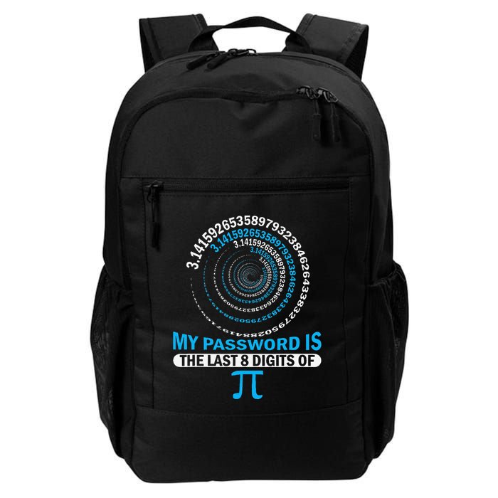 Funny Pi Password – Geeky Math Spiral .Png Daily Commute Backpack