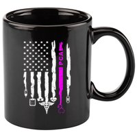 Funny Patriotic PCA USA Flag Nurses Week Gifts 4th Of July 11oz C Handle Ceramic Mug