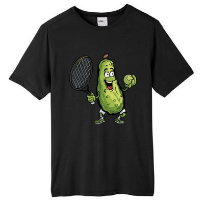 Funny Pickleball Player Paddleball Lover Funny Cucumber Meaningful Gift Tall Fusion ChromaSoft Performance T-Shirt