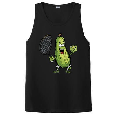 Funny Pickleball Player Paddleball Lover Funny Cucumber Meaningful Gift PosiCharge Competitor Tank