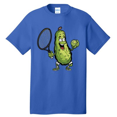 Funny Pickleball Player Paddleball Lover Funny Cucumber Meaningful Gift Tall T-Shirt